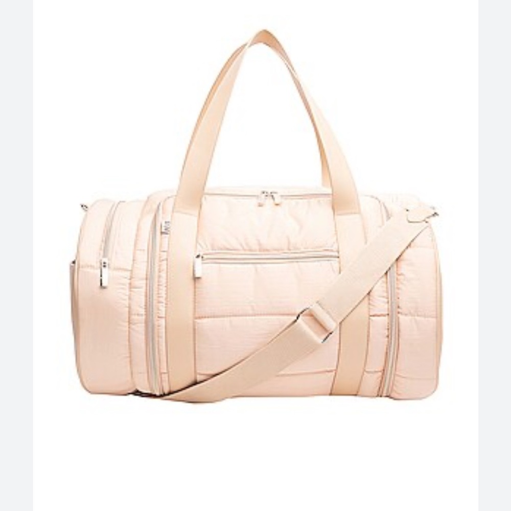 BEIS Beige Mini Duffle Travel Bag